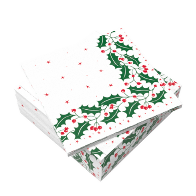 33cm / 40cm Holly Berry Napkin